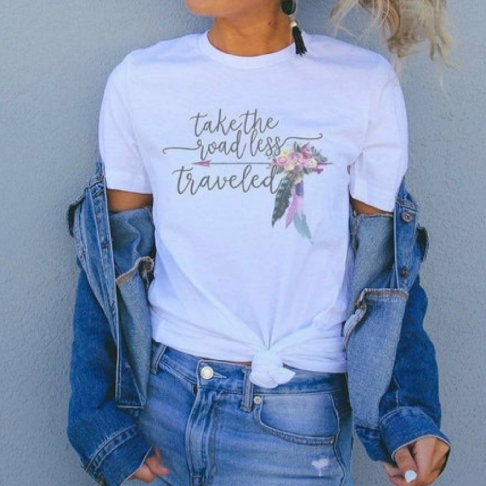 Take The Road Less Traveled Graphic Tee